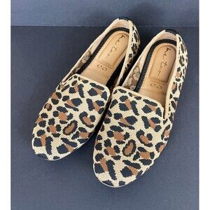 Me Too Women's 7 M Bree Animal Print Flats Brea Fabric Textile  Leopard Cheetah